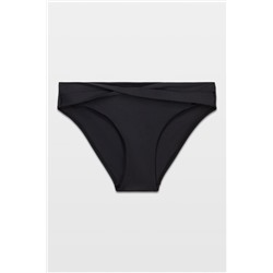 Braga bikini media-alta twist negra
