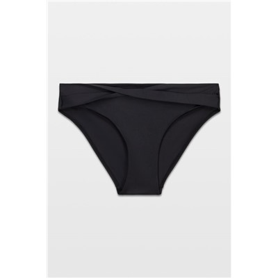 Braga bikini media-alta twist negra