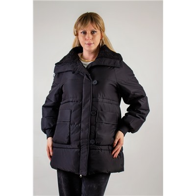 Демисезонная куртка с меховой отделкой, арт. 928