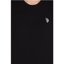 Erkek Siyah Bisiklet Yaka Tişört