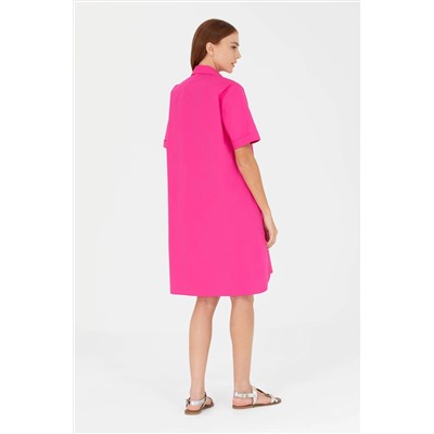 Kadın Fuşya Dokuma Elbise