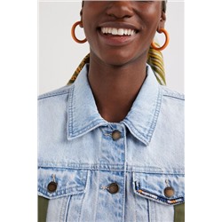 Chaqueta híbrida denim bomber