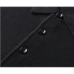 Мужская шерстяная рубашка ZEGN*A с лацканами и длинными рукавами