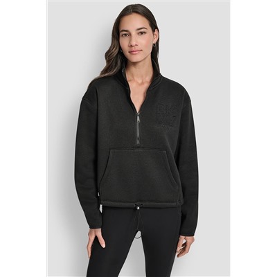 HALF ZIP LOGO PULLOVER