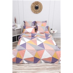 Простыня на резинке поплин Геометрия