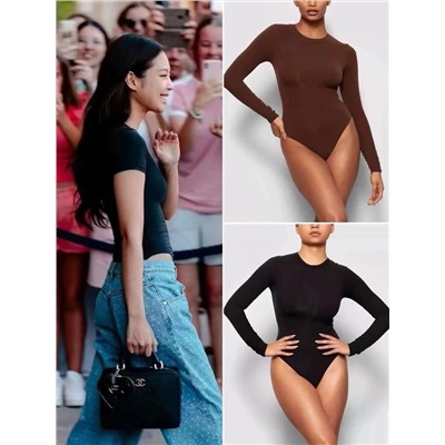 Женское боди с длинными рукавами и  утягивающим эффектом  СКИМ*С