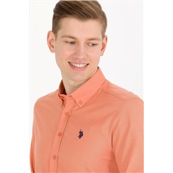 Erkek Kiremit Uzun Kollu Basic Gömlek