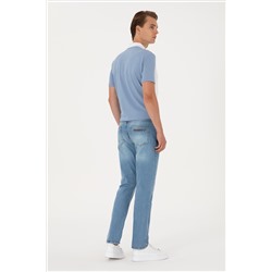 Erkek Açık Mavi Jean Pantolon