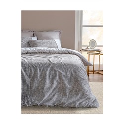 Madame Coco Diane King Size Crep Baskılı Nevresim Takımı - Gri NT0000000174-8682116913553