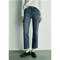 Jeans Blanca rectos crop