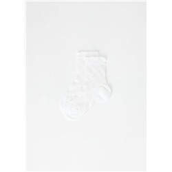 Kurze Socken mit Wolle für Mädchen