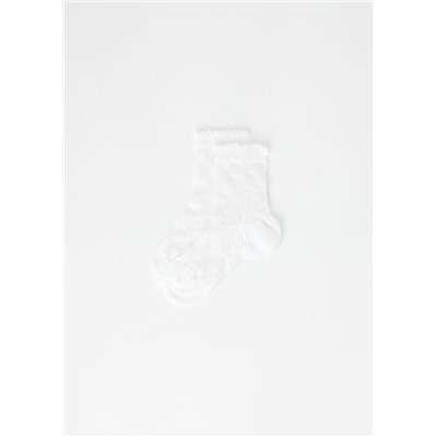 Kurze Socken mit Wolle für Mädchen