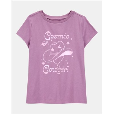 Kid Cotton Candy Short-Sleeve Graphic Tee - Ivory