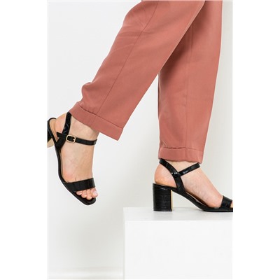 Sandalias de tacón Negro