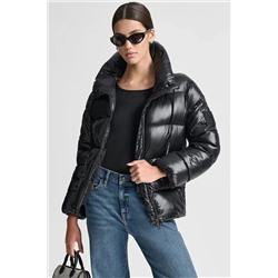 FUNNEL-NECK LIGHTWEIGHT PUFFER JACKET