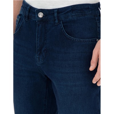 Koyu Lacivert Straight Fit Jean Pantolon