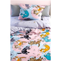 КПБ Павлайн FreeDom бязь Коты в Космосе, 1,5 сп