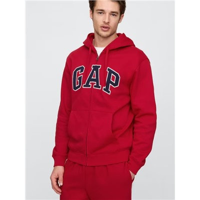 Relaxed Gap Logo Zip Hoodie