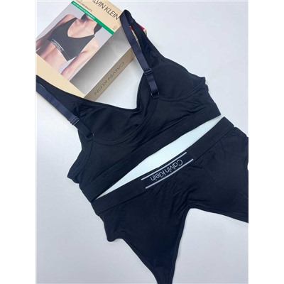 Комплект нижнего белья на тонких бретельках  (2 шт) 🤍  Внутри на флисе СК