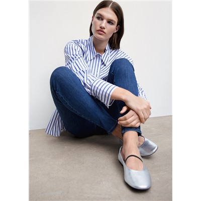 Jeans skinny tiro alto