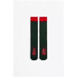 Mujer | Caja calcetines 3D El Grinch Рождественская коробка с парой женских носков с мягкой плюшевой аппликацией от The Grinch TM &