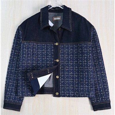 Хлопковый жакет с отворотами