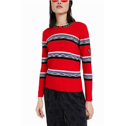 Jersey rayas y pedrería