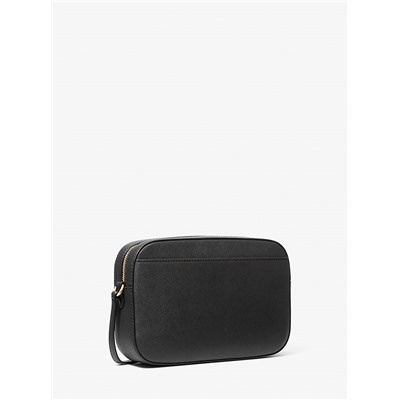 Michael Kors Outlet Jet Set Large Saffiano Leather Crossbody Bag