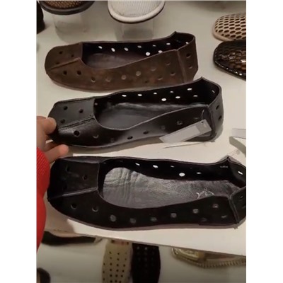 Балетки коричневый замша