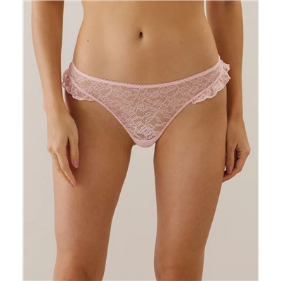 Encaje con bordados tanga