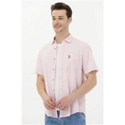 Erkek Manolya Kısa Kollu Gömlek