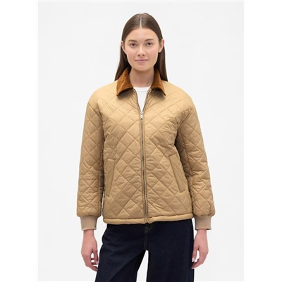 Relaxed Quilted Nylon Jacket