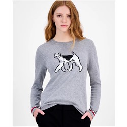 Tommy Hilfiger Women's Cotton Terrier Crewneck Sweater