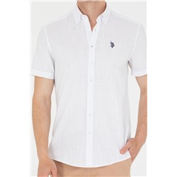 Erkek Beyaz Kısa Kollu Gömlek