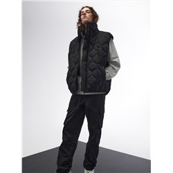 Steppweste mit Stehkragen