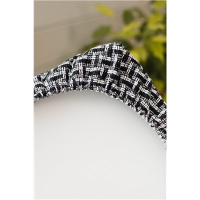 Набор сидушек на табурет 4 шт Плетенка черный