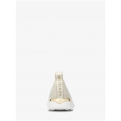 Michael Kors Outlet Bodie Metallic Knit Slip-On Sneaker