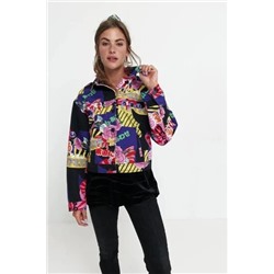 Chaqueta trucker estampada