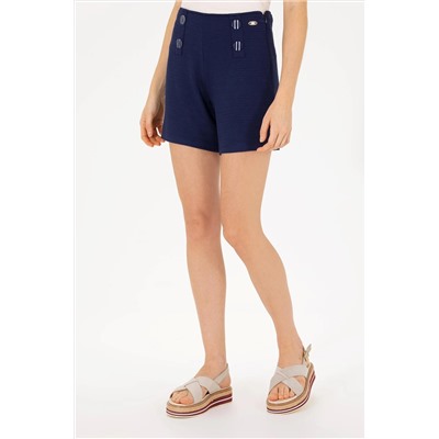 Kadın Lacivert Örme Şort