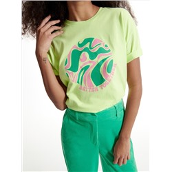 T-Shirt im Regular-Fit mit mehrfarbigem Druck