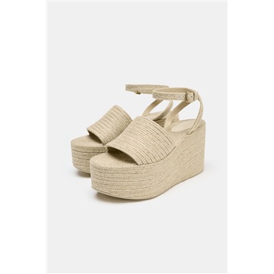 JUTE PLATFORM WEDGES