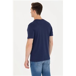 Erkek Lacivert Bisiklet Yaka Tişört