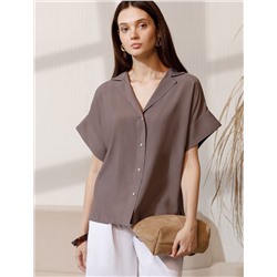 Блузка с коротким рукавом из вискозы с лиоцеллом