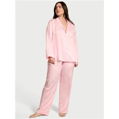 Victoria's Secret Glazed Satin Long Pajama Set