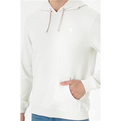 Erkek Taş Kapüşonlu Sweatshirt