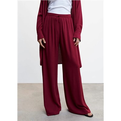 Pantalón fluido cintura elástica -  Mujer | MANGO OUTLET Melilla