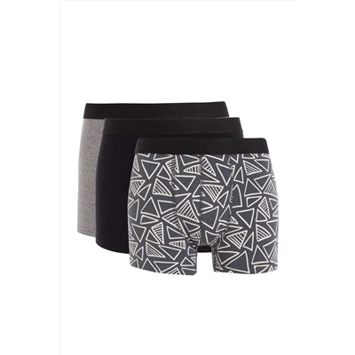 DeFacto Regular Fit Baskılı 3lü Boxer D7515AX24AU