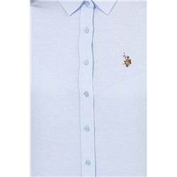 Kadın Açık Mavi Uzun Kollu Basic Gömlek