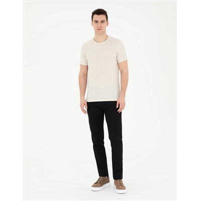 Bej Slim Fit Tişört
