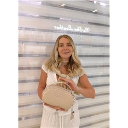 Сумка женская натуральная кожа в стиле MiuMiu арт. 0894  Размер: 22*8.5*13 см Кремовый